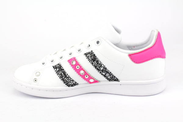 Adidas Stan Smith Pink Fluo Glitter & Strass