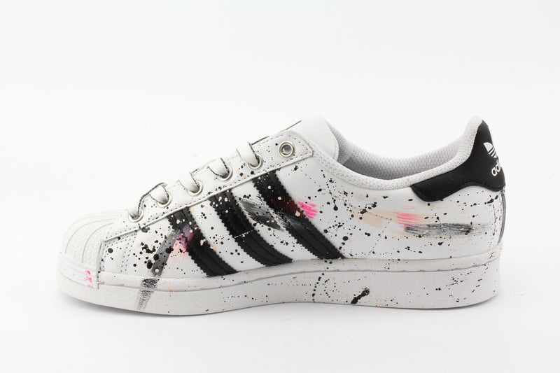 Adidas Superstar Pink/Black Vernice