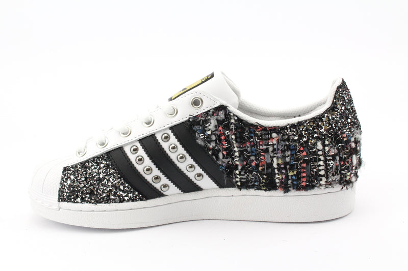 Adidas Superstar Tweed Glitter & Borchie