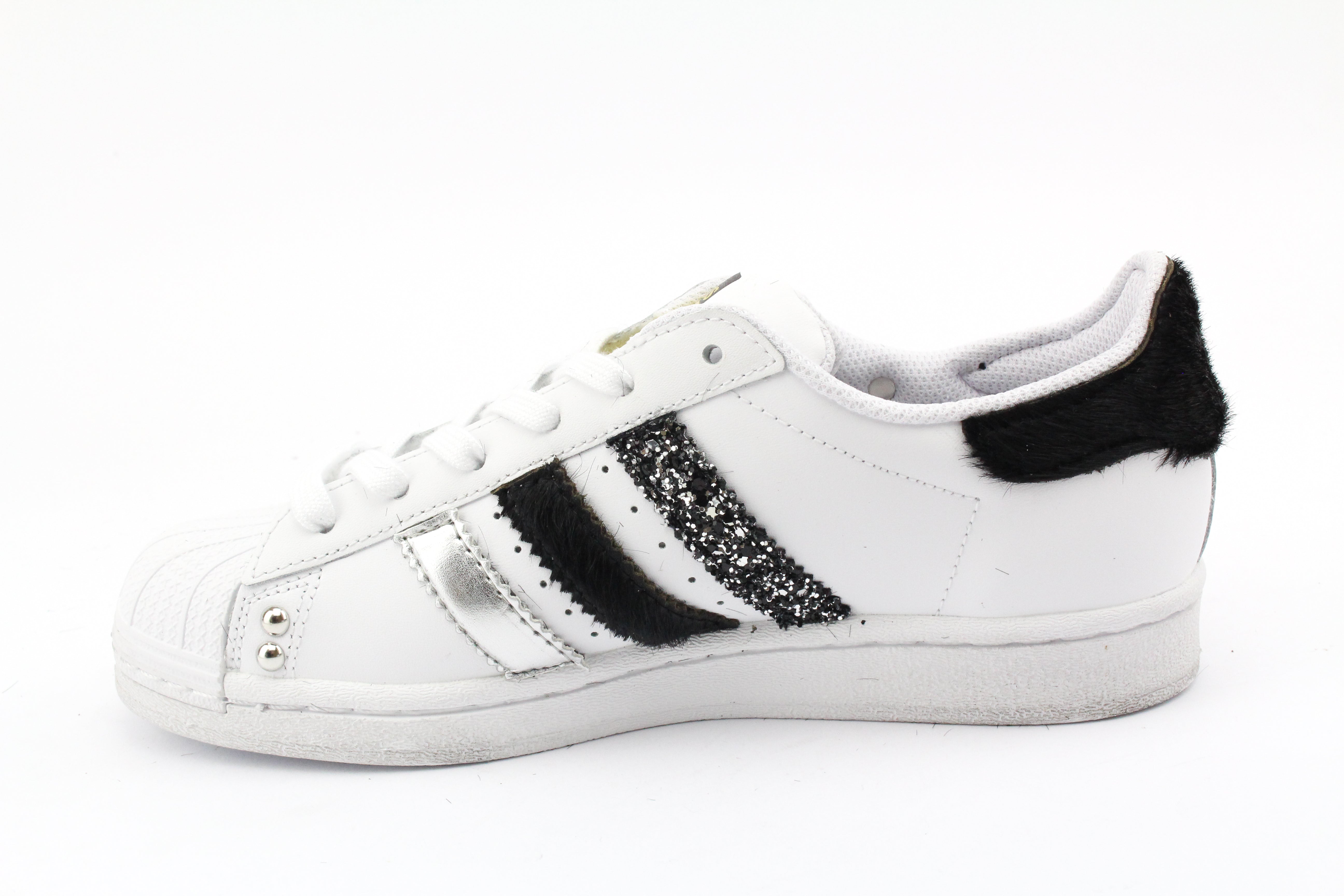 Adidas Superstar Cavallino Black Glitter &amp; Strass