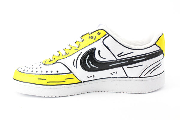 Nike Court Vision Low Yellow Cartoons