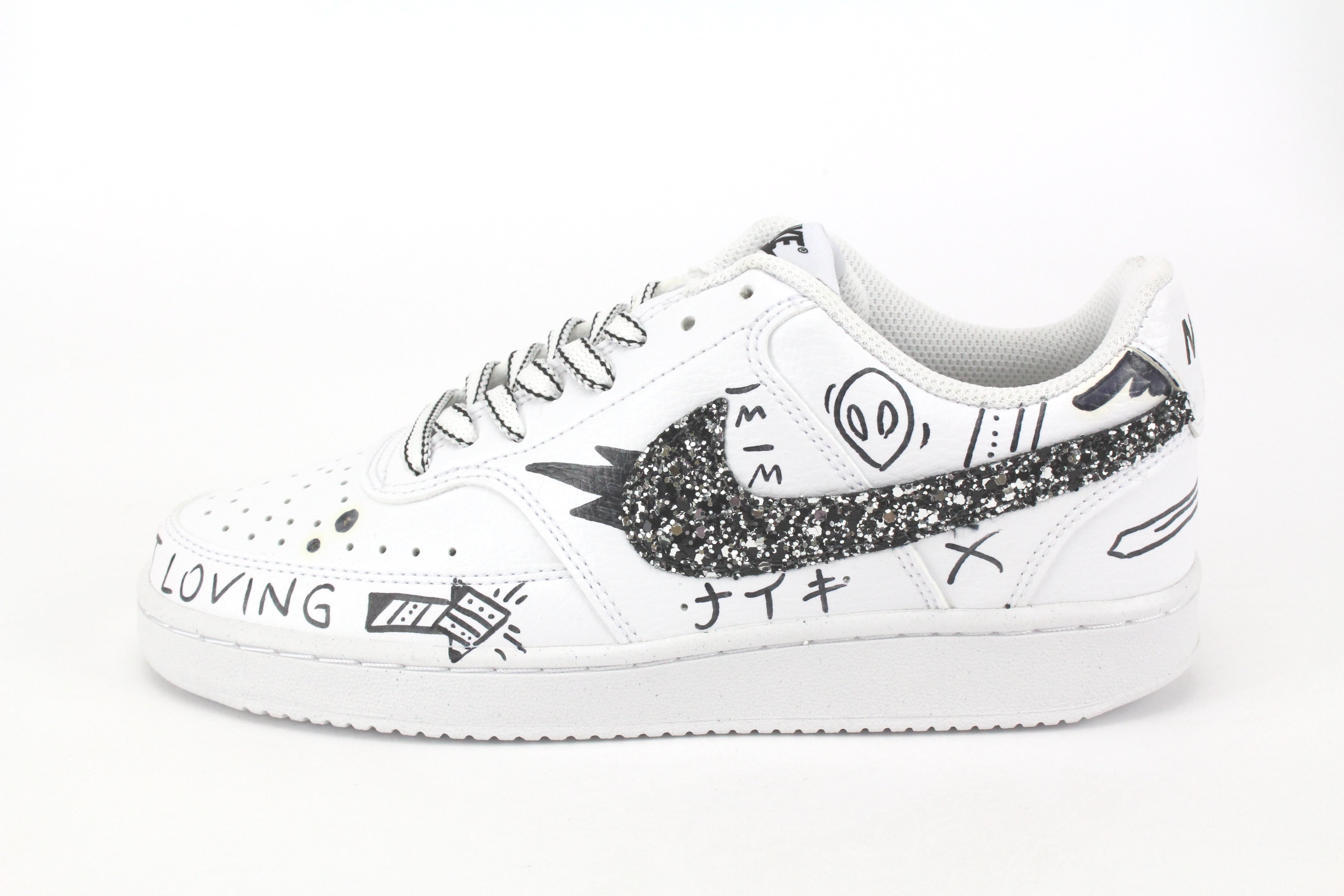 Nike Court Vision Low Eye & Sword Two Glitter