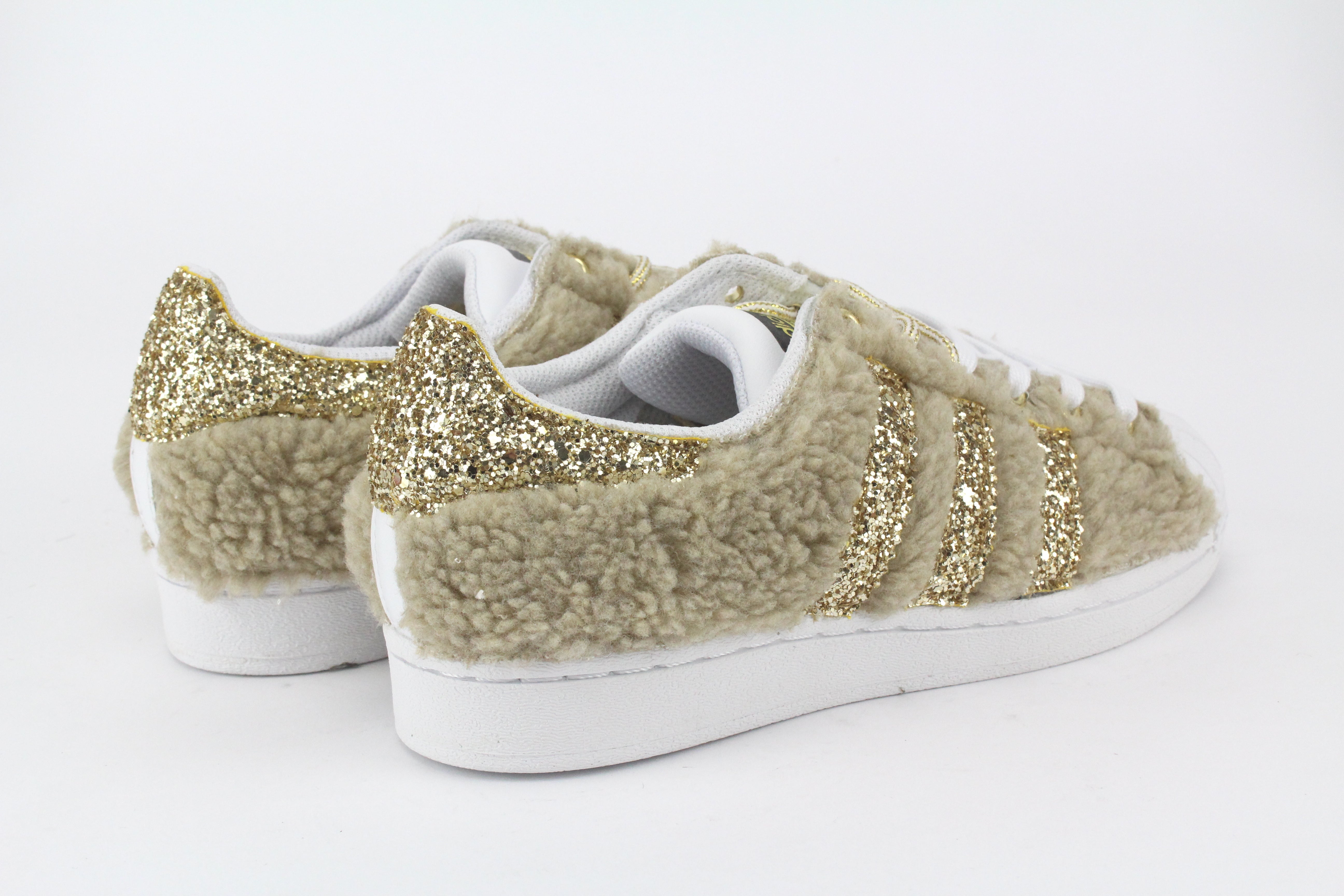 Adidas Superstar Lamb &amp; Glitter Gold