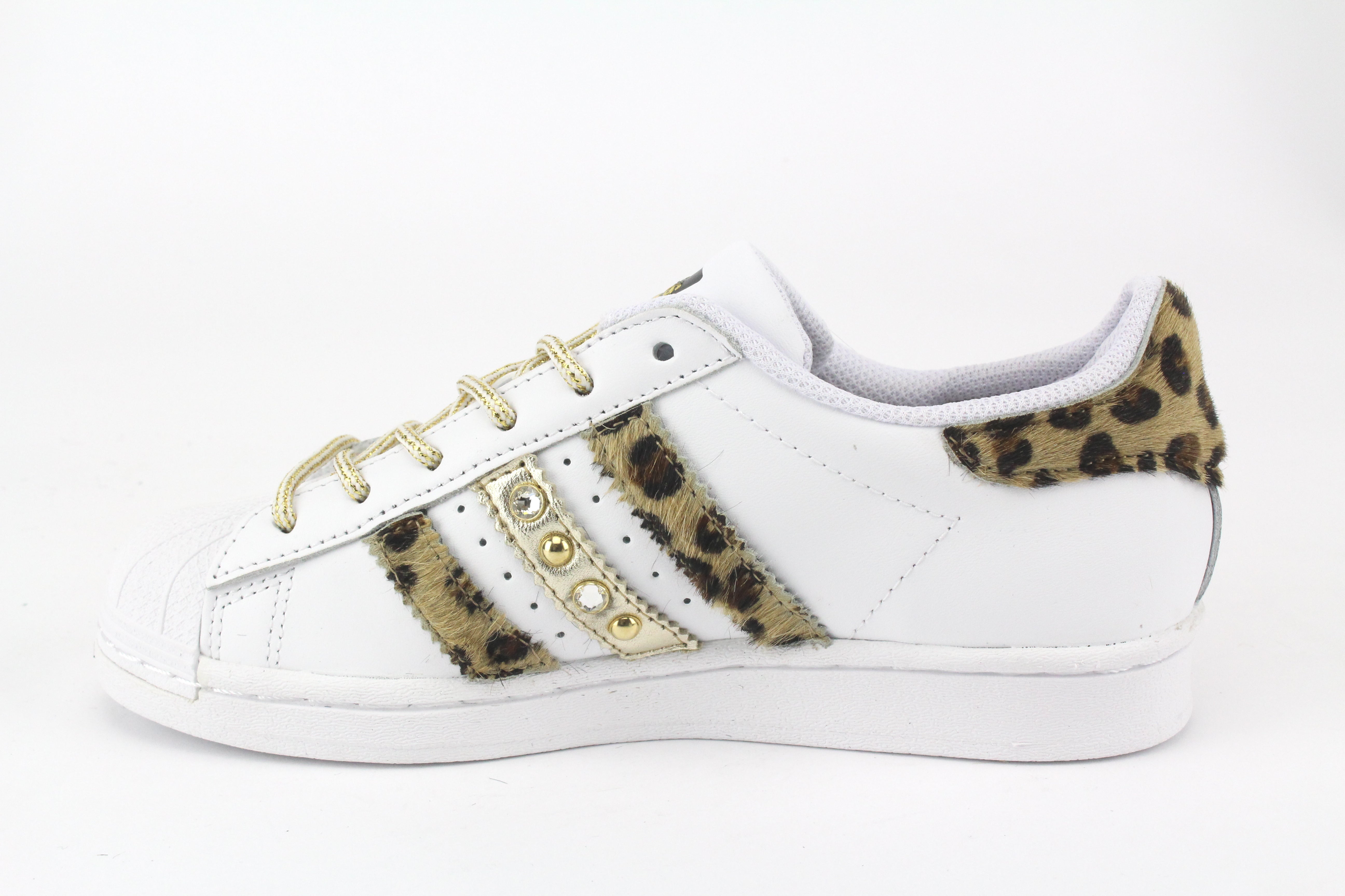 Adidas Superstar Spotted Leather Studs &amp; Heart