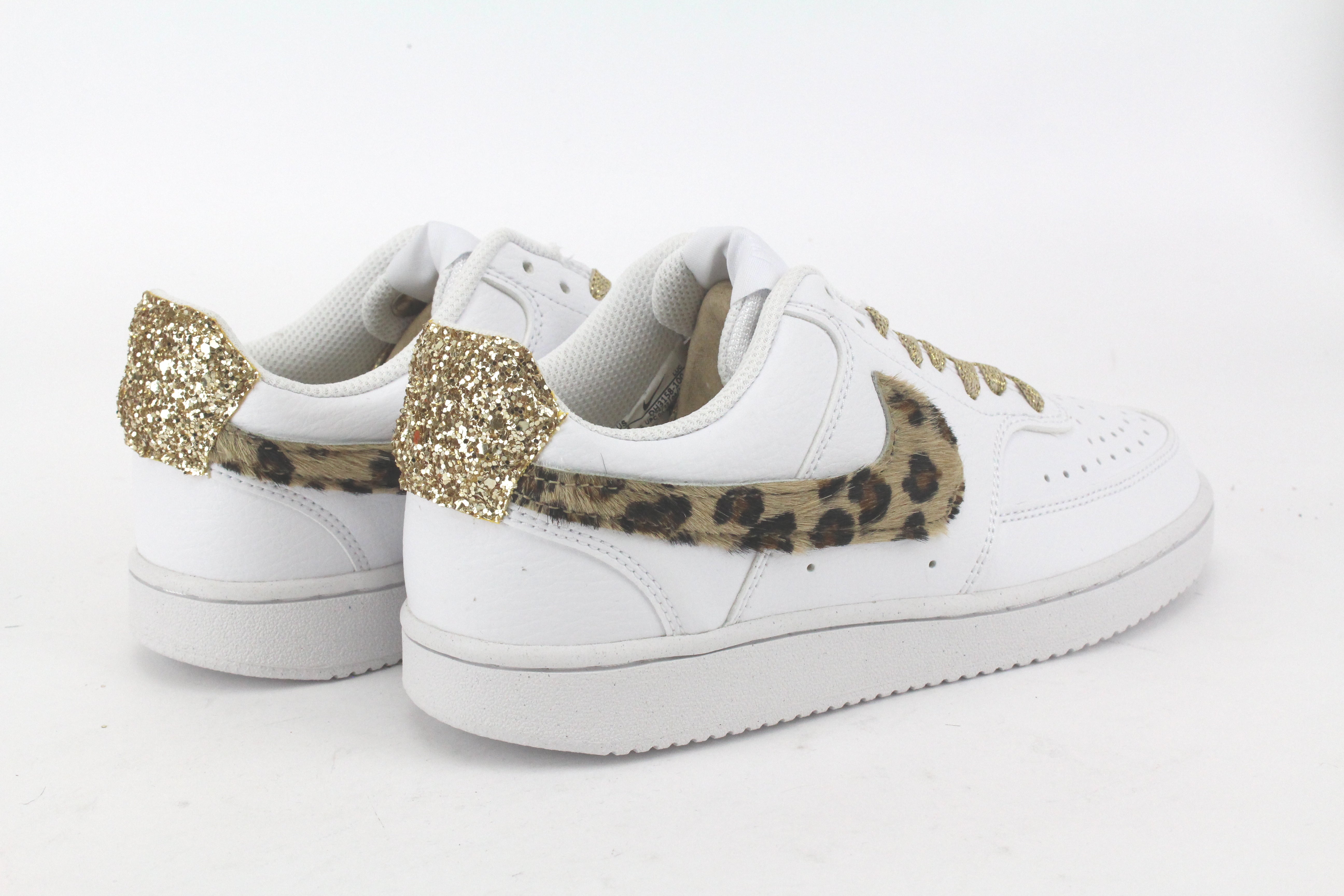 Nike Court Vision Low Maculate &amp; Glitter Gold