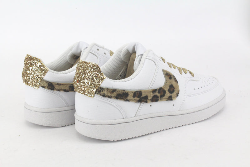 Nike Court Vision Low Maculate & Glitter Gold