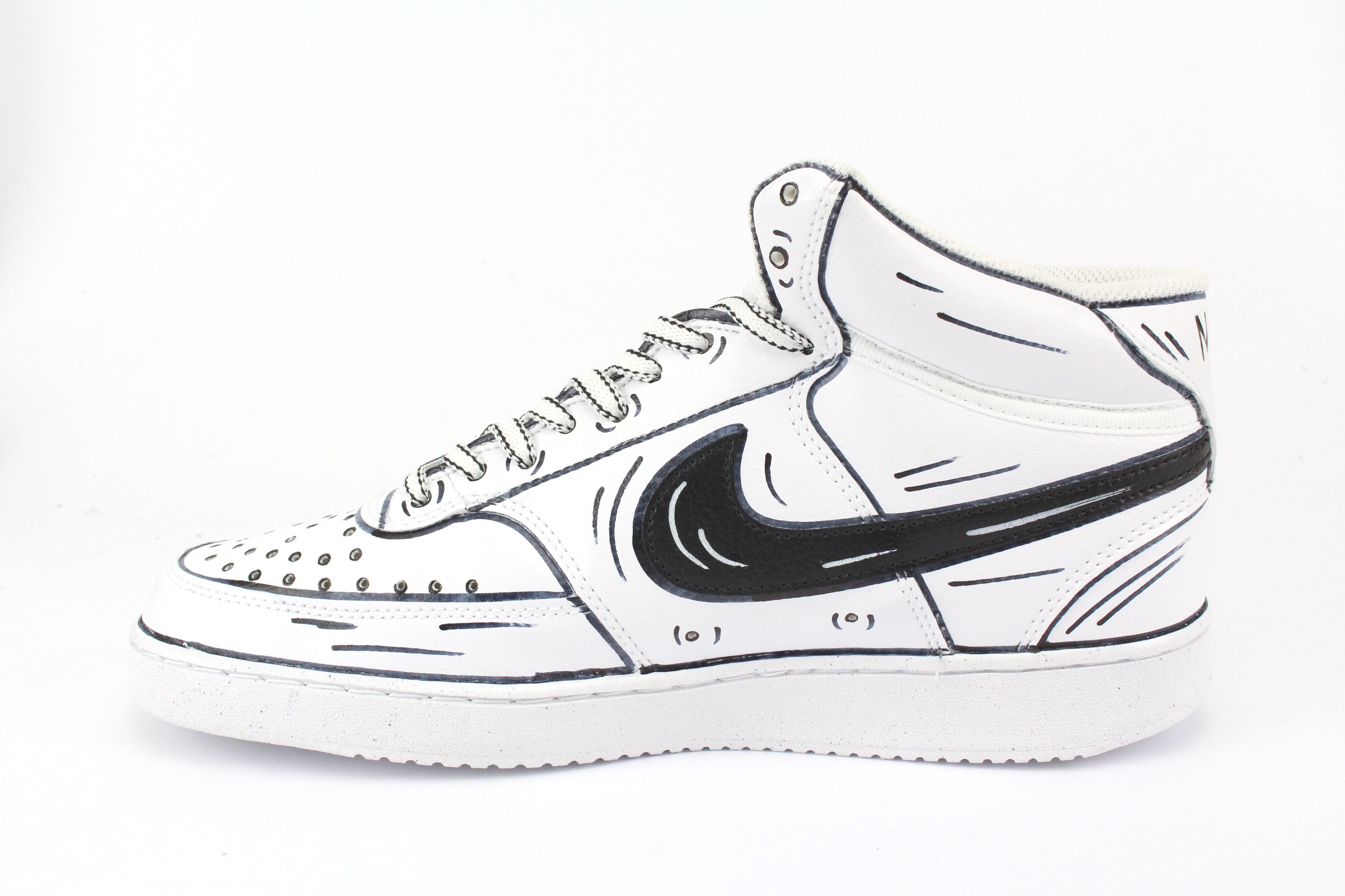 Nike Court Vision MID Cartoons Bianco & Slime