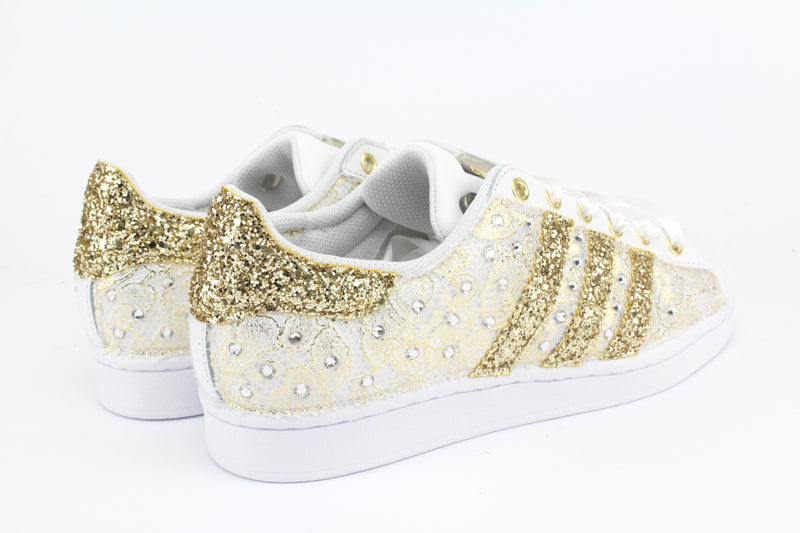 Adidas Superstar Pizzo Gold & Strass Termo