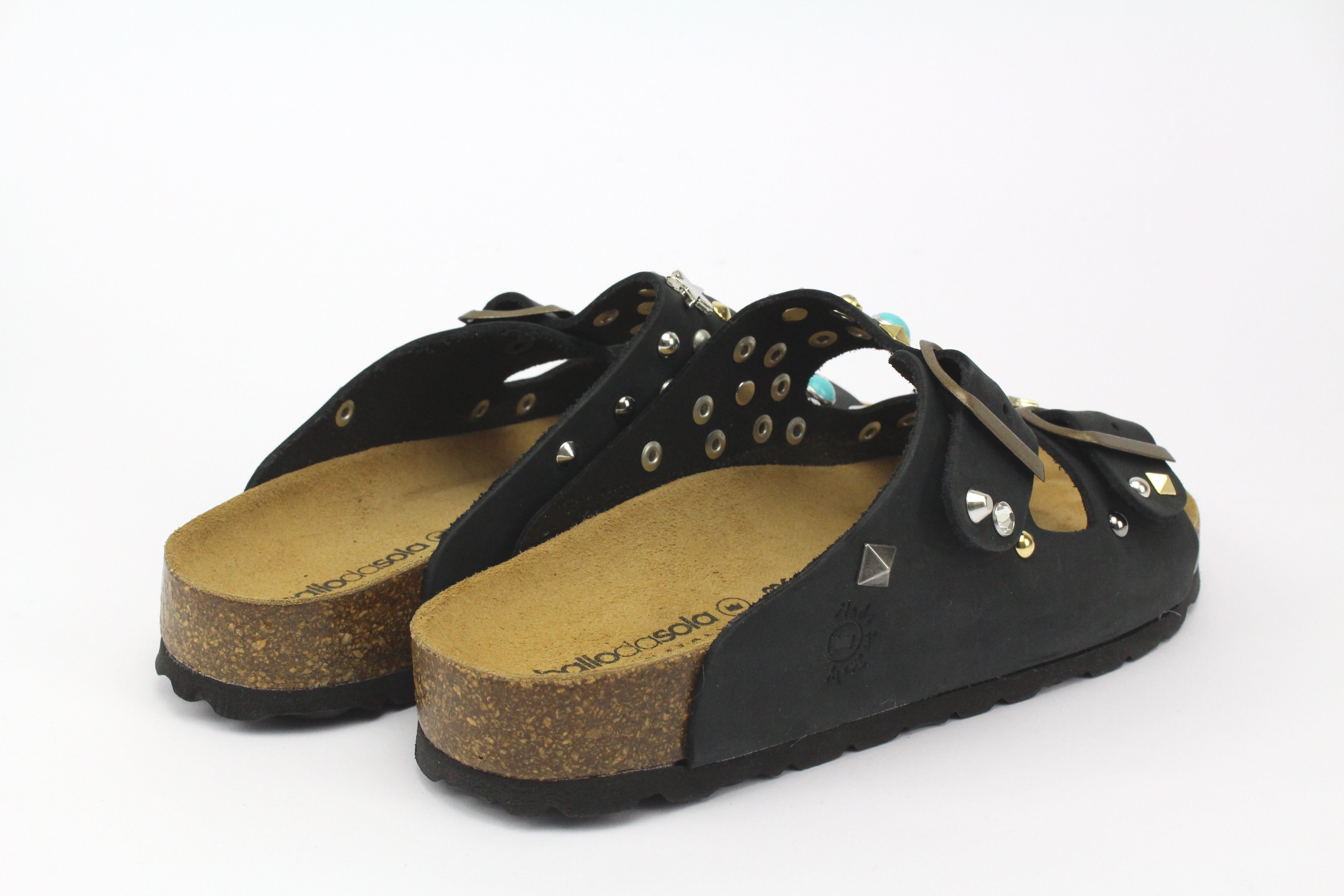 Gold Strass Studs &amp; Glitter Sandals