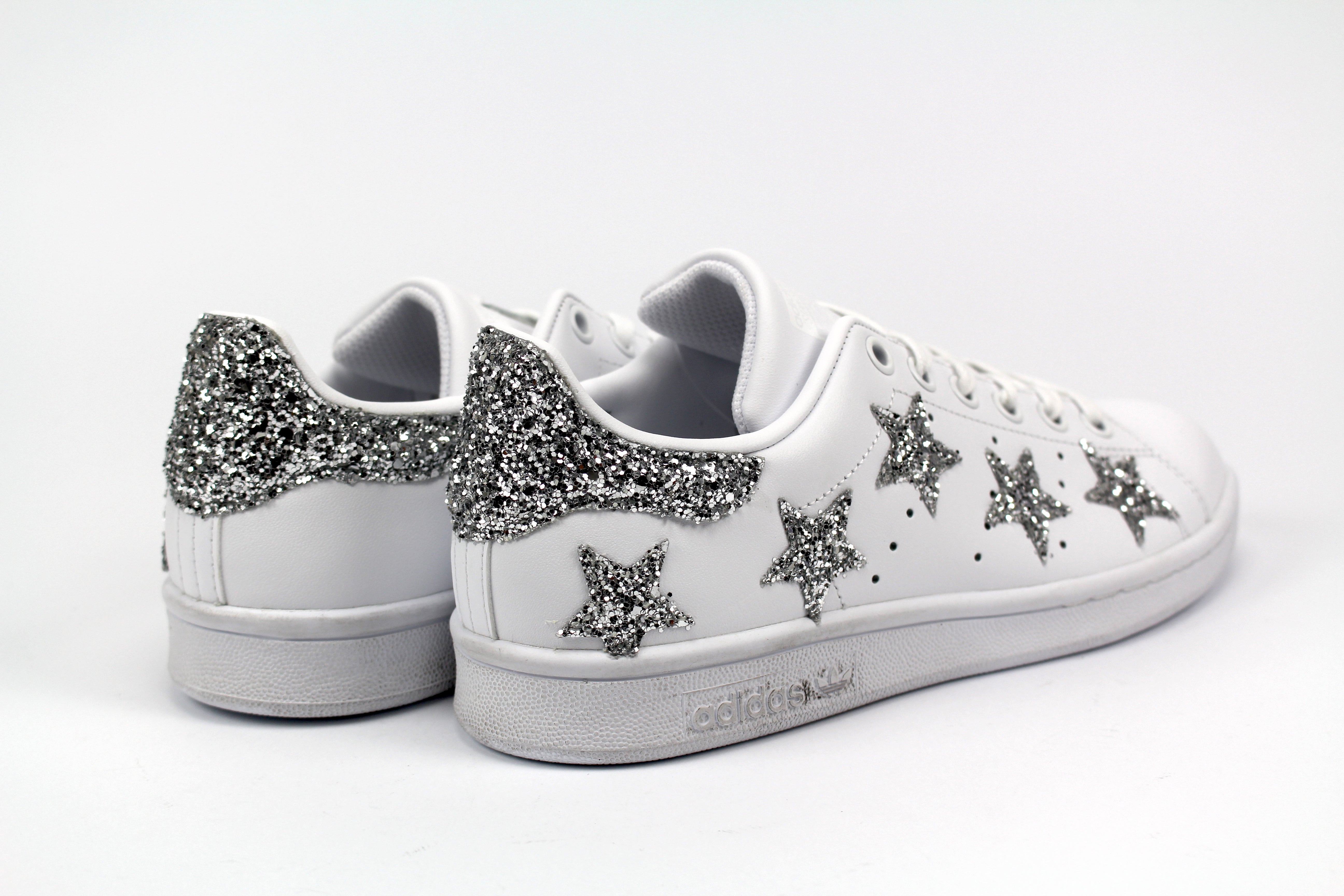 Adidas Stan Smith Silver Glitter Stars