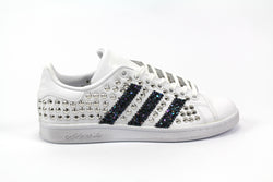 Adidas Stan Smith Personalizzate Total Borchie & Black Iris Glitter