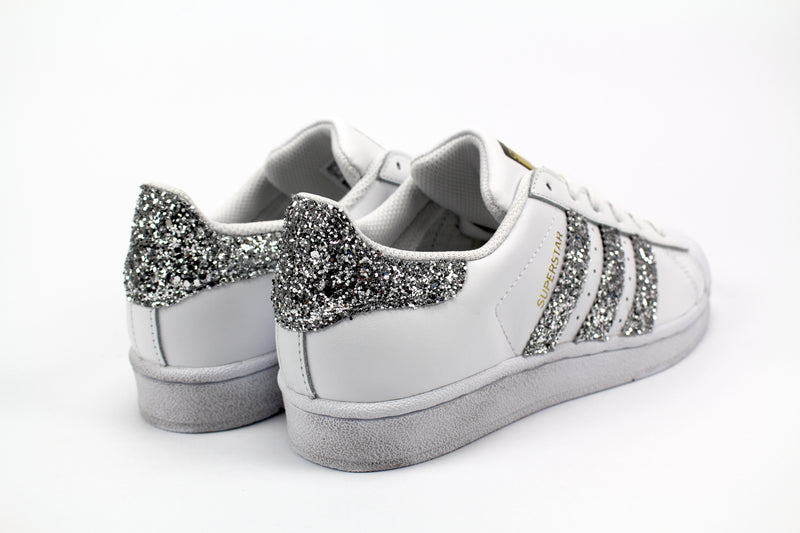 Adidas Superstar Personalizzate Glitter Silver