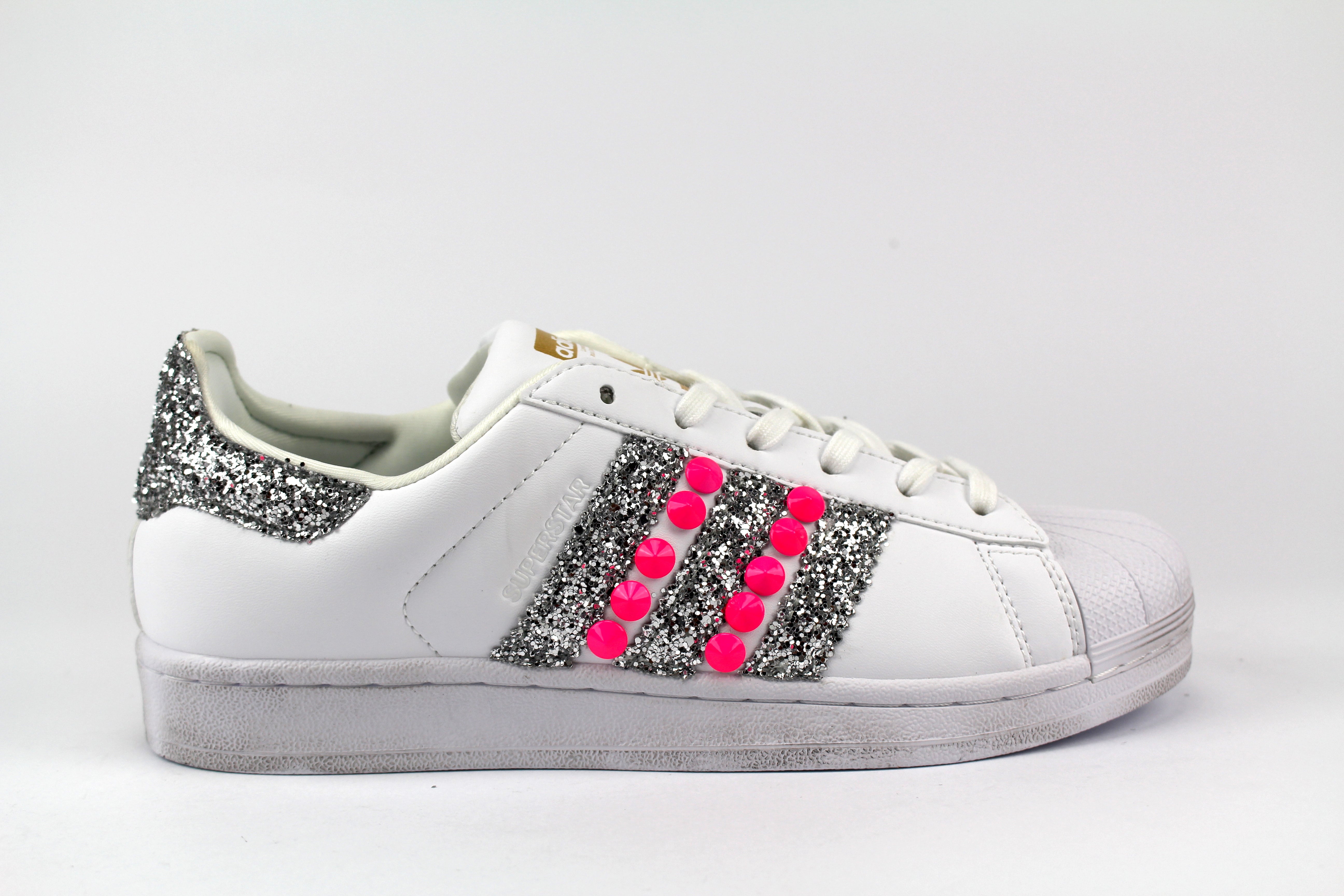 Adidas Superstar Pink Fluo &amp; Silver