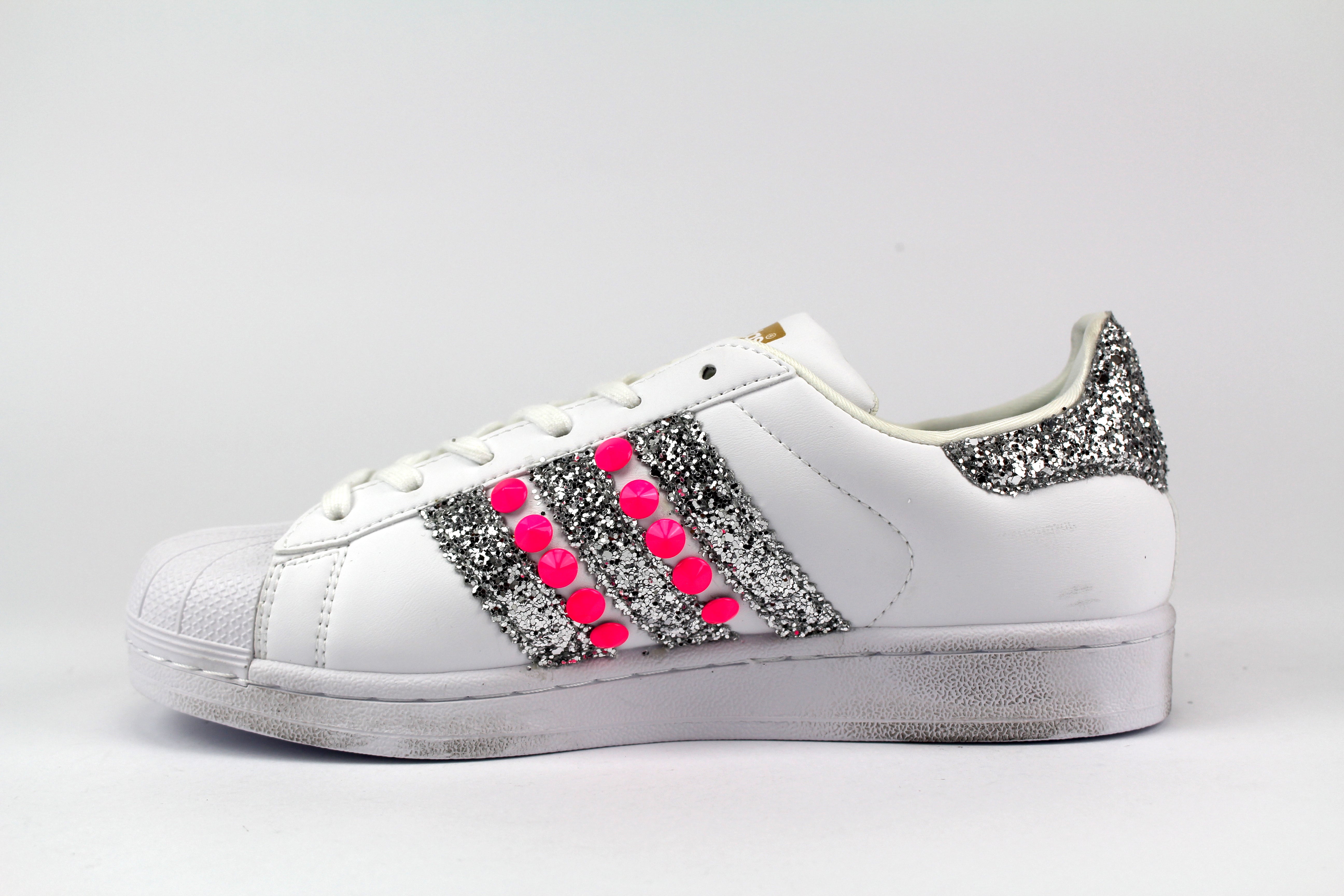 Adidas Superstar Pink Fluo &amp; Silver