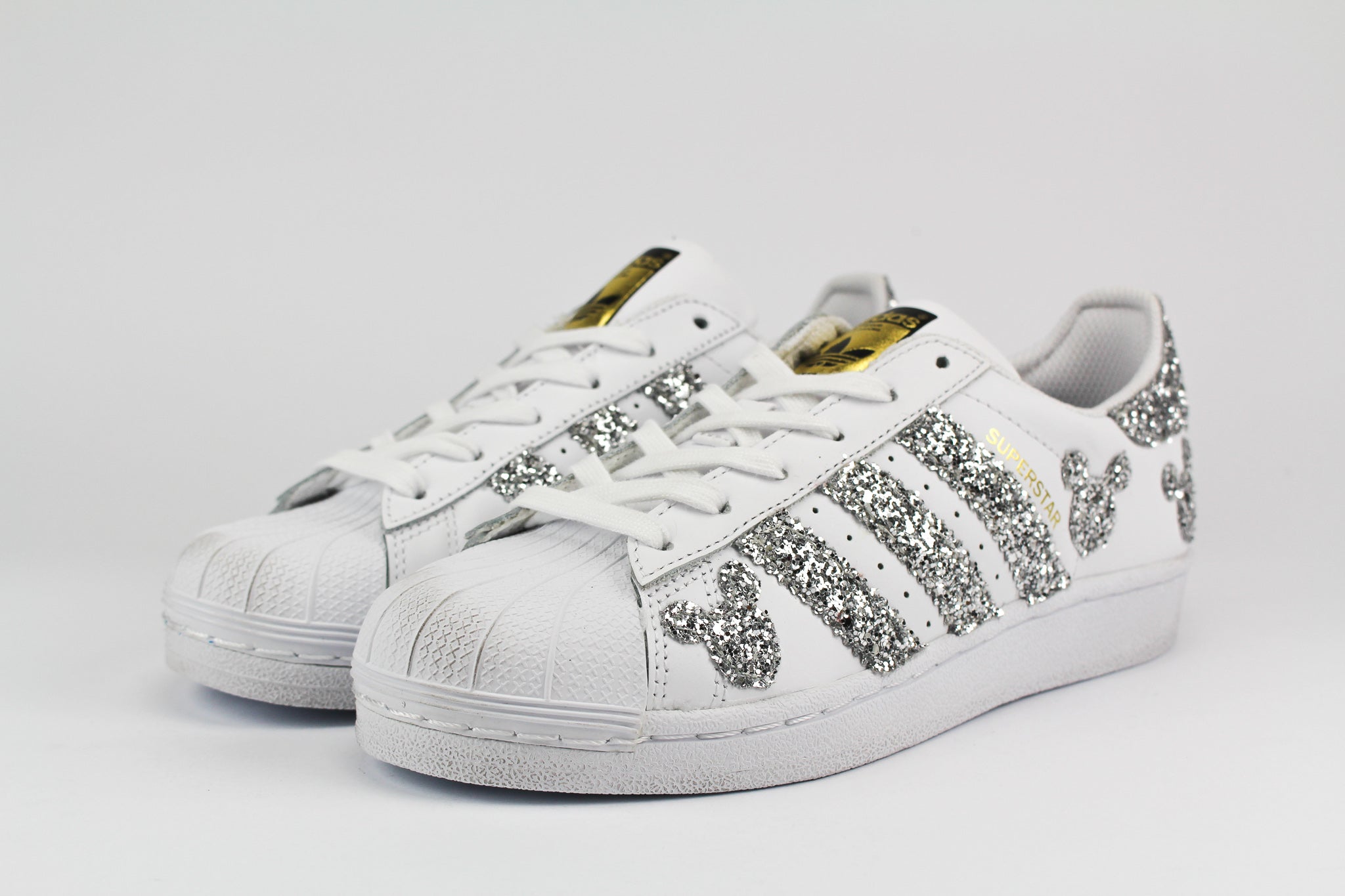 Adidas Superstar Topolini Silver Glitter