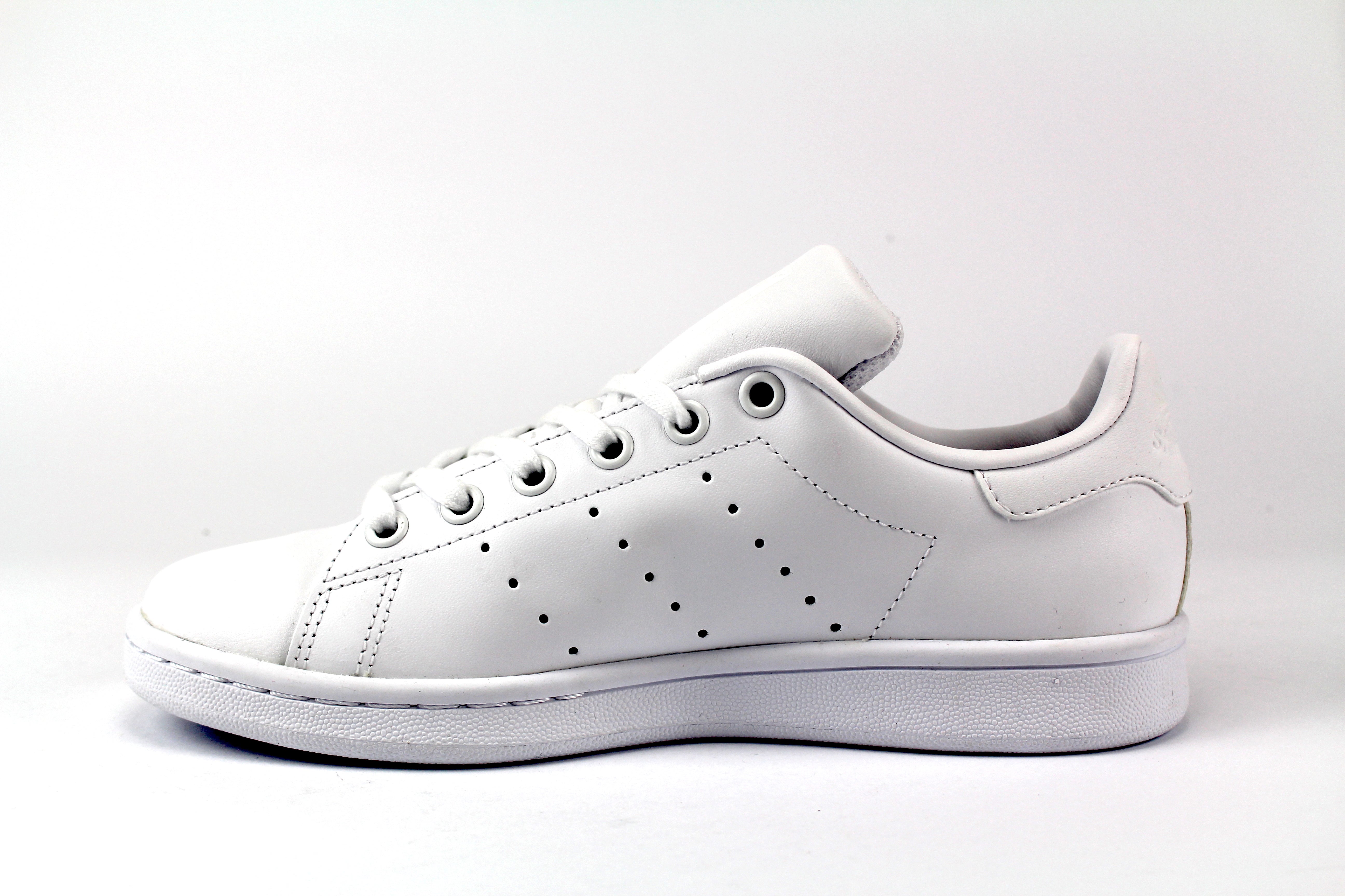 Adidas Stan Smith Total White &amp; Pink Embroidery