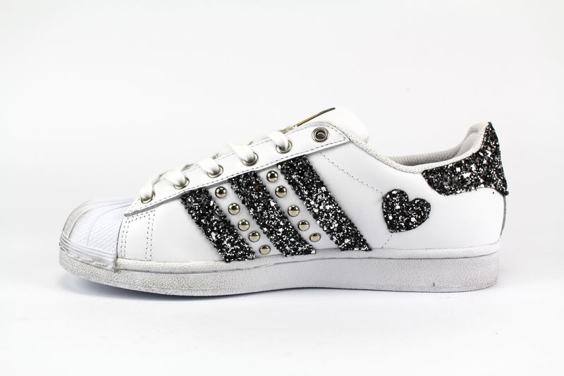 Adidas Superstar Glitter Borchie Vintage [Prodotto Customizzato