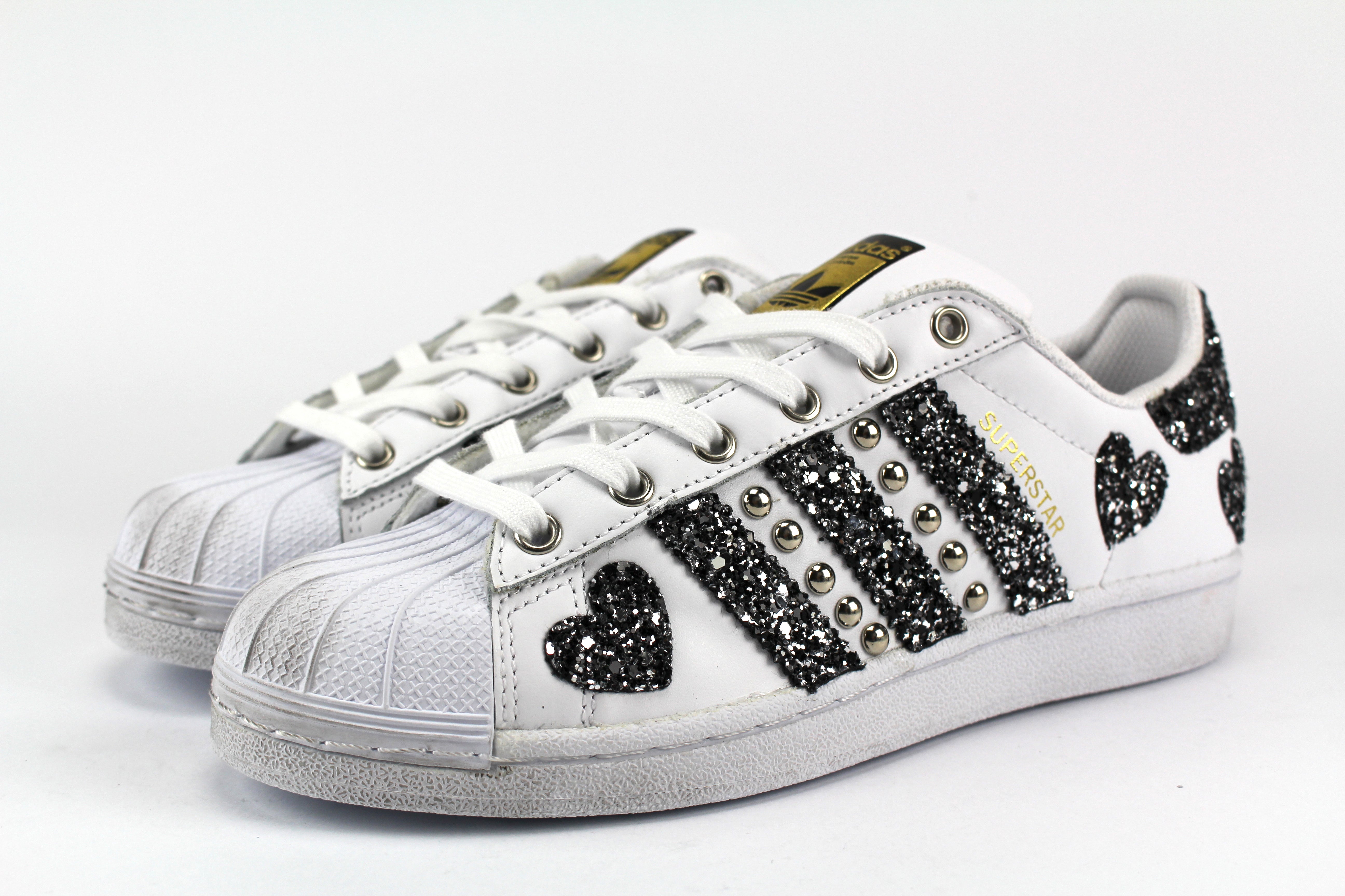 Adidas Superstar Personalizzate Borchie & Cuori