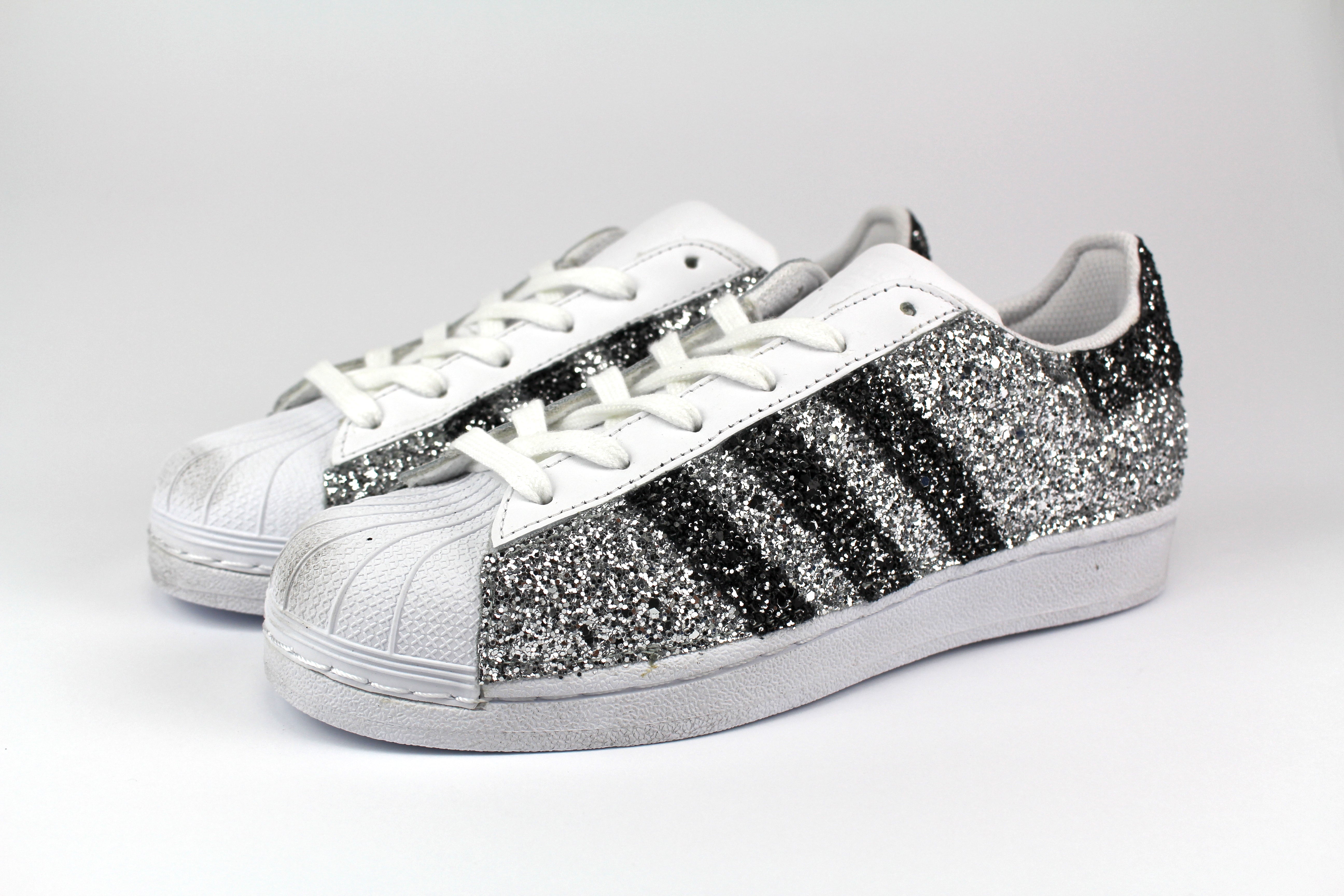 adidas superstar glitter pink