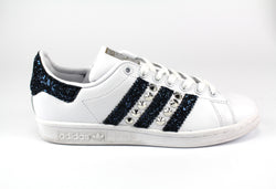 Adidas Stan Smith Personalizzate Navy Glitter & Borchie