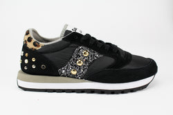 Saucony Jazz Black Personalizzate Maculate Glitter & Borchie