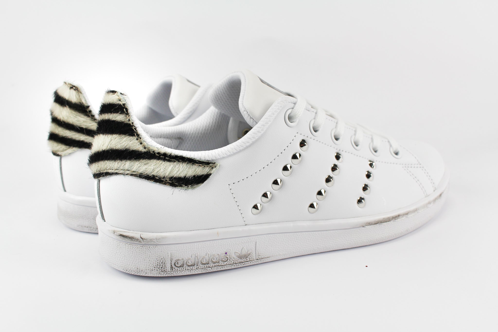 Adidas Stan Smith Personalizzate Cavallino Zebrato & Borchie