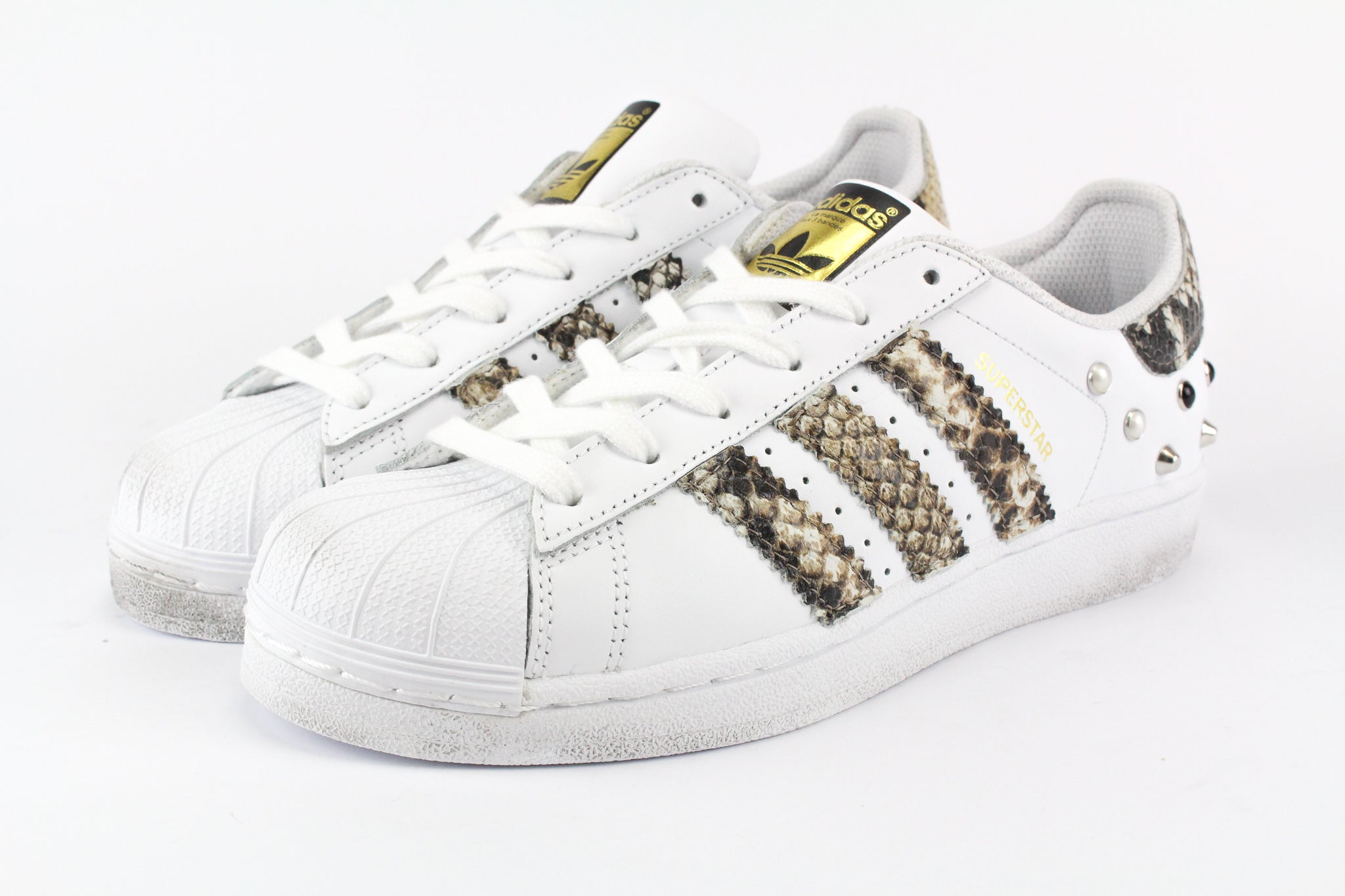 Adidas Superstar Personalizzate Pitone & Borchie
