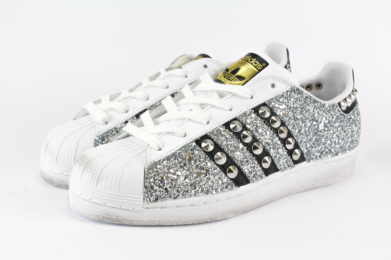 Adidas Superstar Personalizzate Total Glitter & Borchie