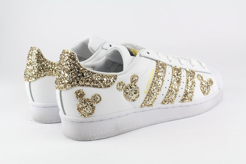 Adidas Superstar Personalizzate Topolini Gold Glitter