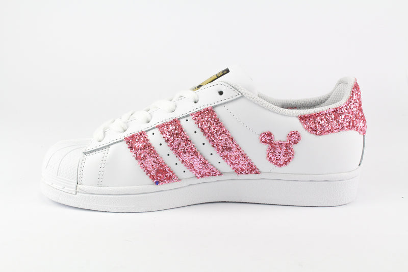 Adidas Superstar Topolini Neon Pink Glitter
