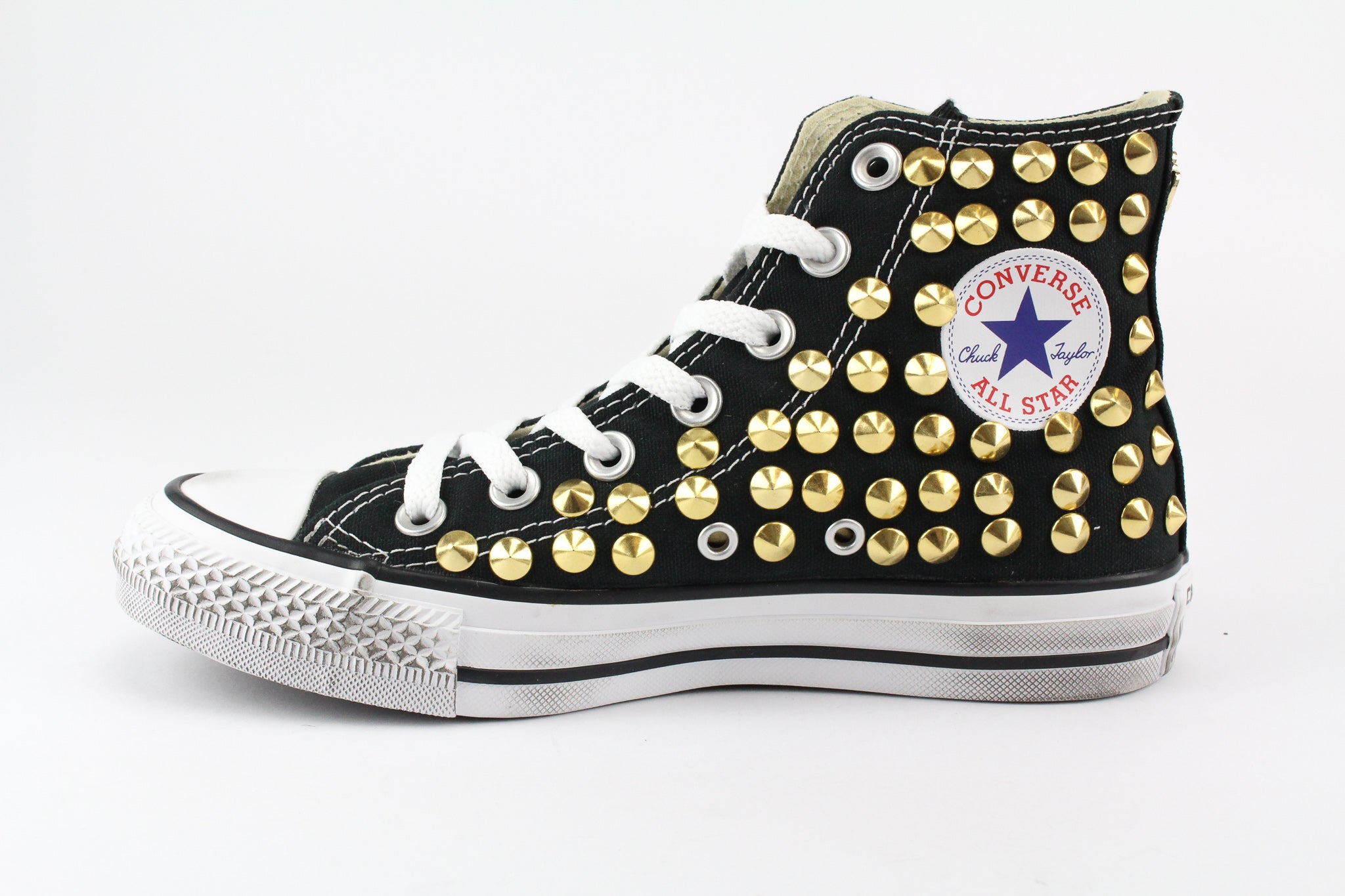 Converse All star Black Total Studs Gold