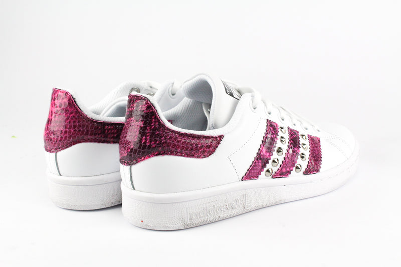 Adidas Stan Smith Pitone Pink Fluo & Borchie