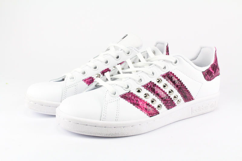 Adidas Stan Smith Pitone Pink Fluo & Borchie