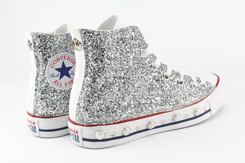Converse All Star Silver Glitter & Perle