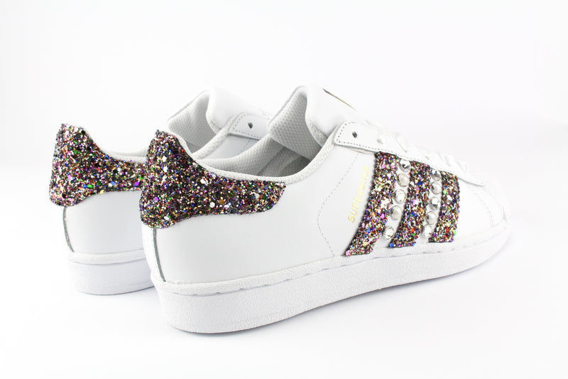 Adidas Superstar Personalizzate Muticolor Glitter & Strass