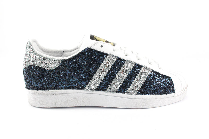 Adidas Superstar Total Glitter Navy