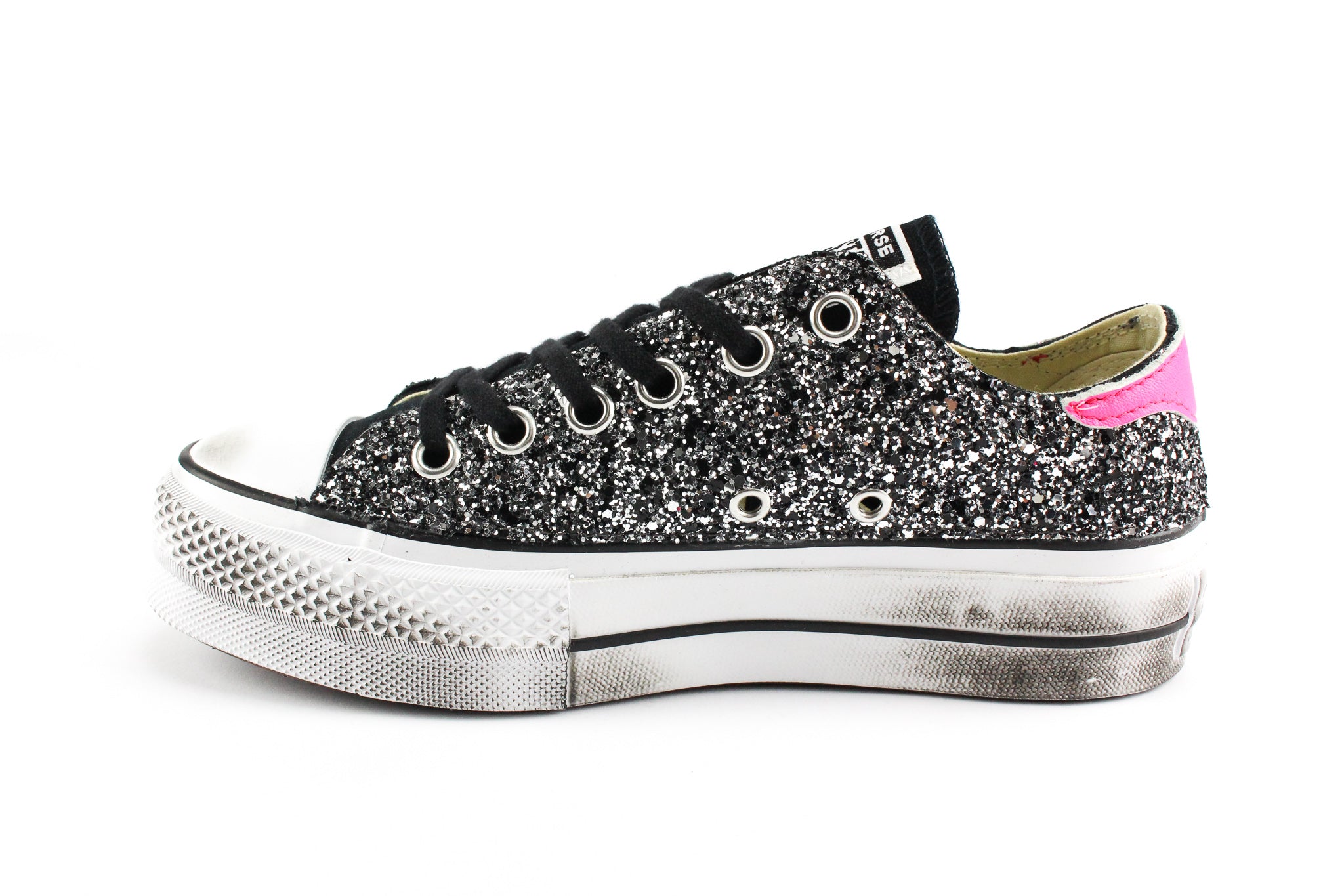 Converse All Star Platform Low Total Glitter &amp; Fluo