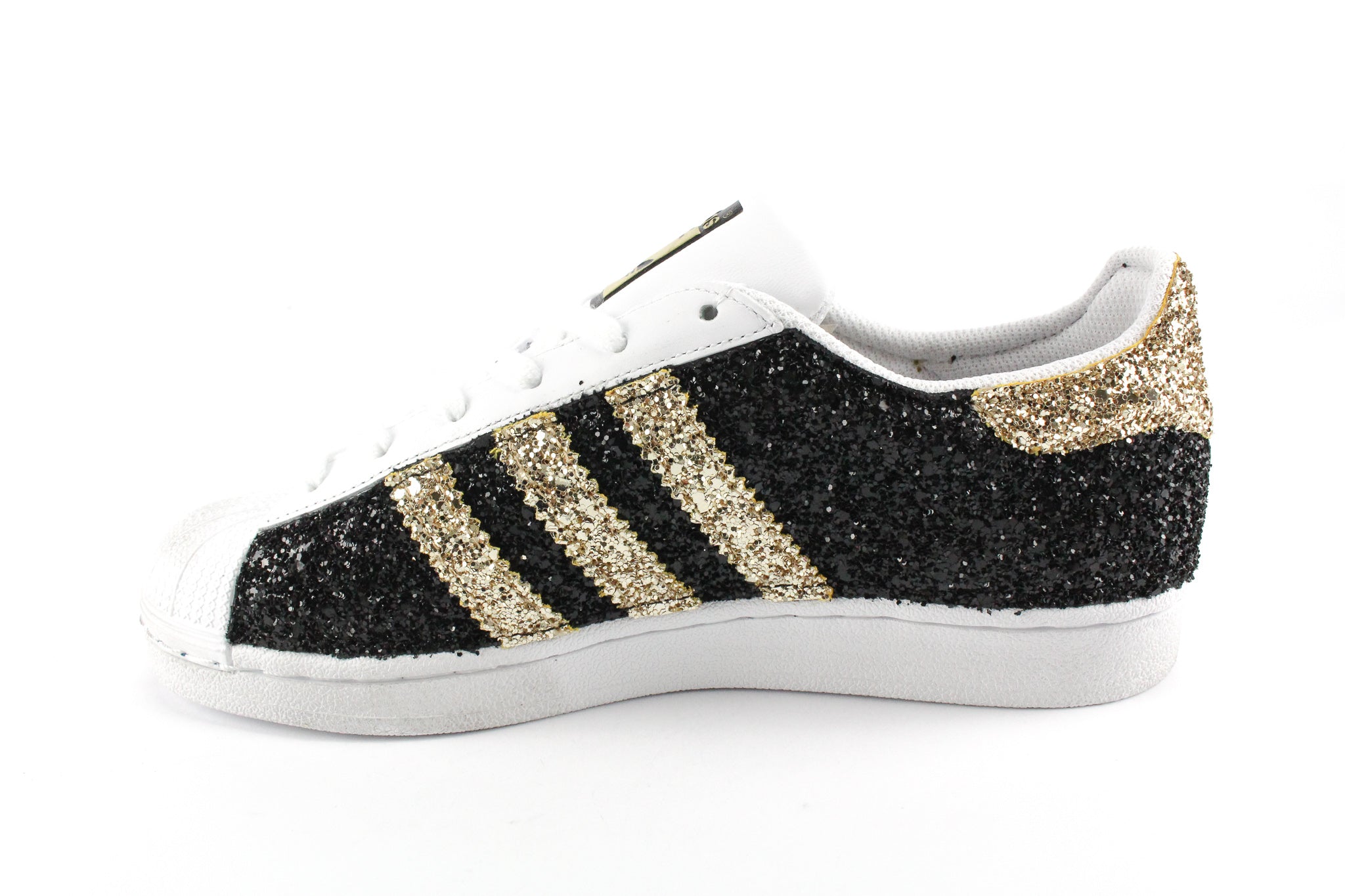 Adidas Superstar Total Glitter Gold &amp; Black