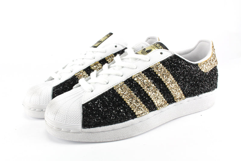 Adidas Superstar Total Glitter Gold&Black