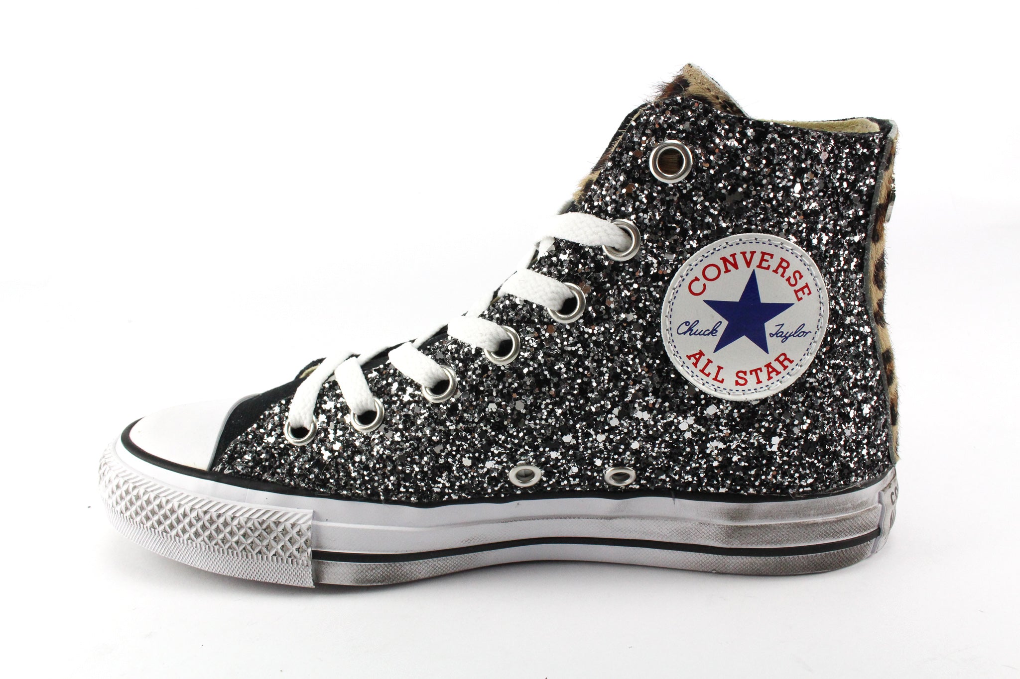 Converse All Star Black Total Glitter & Maculate