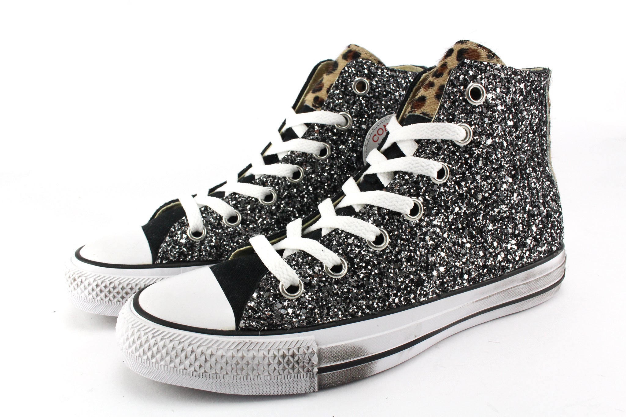 Converse All Star Black Total Glitter &amp; Spotted