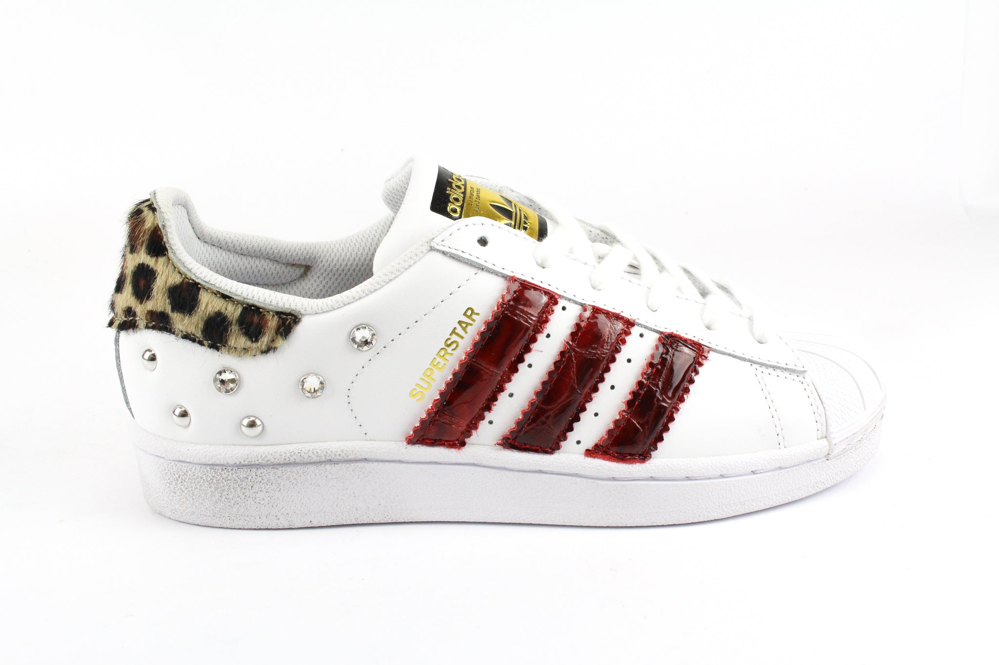 Adidas Superstar Spotted Cocco Red &amp; Strass