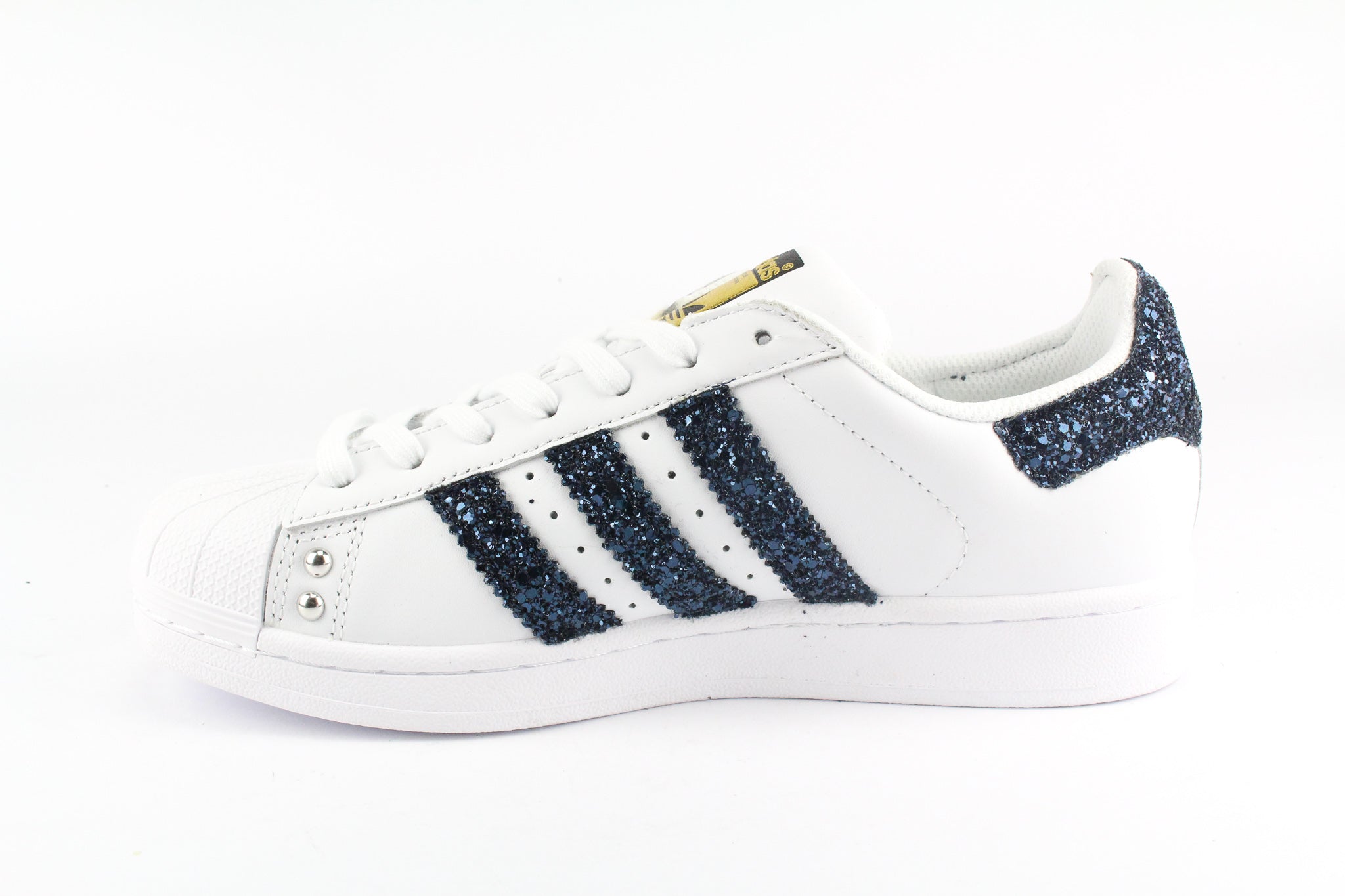 Adidas Superstar Navy Glitter &amp; Pearls