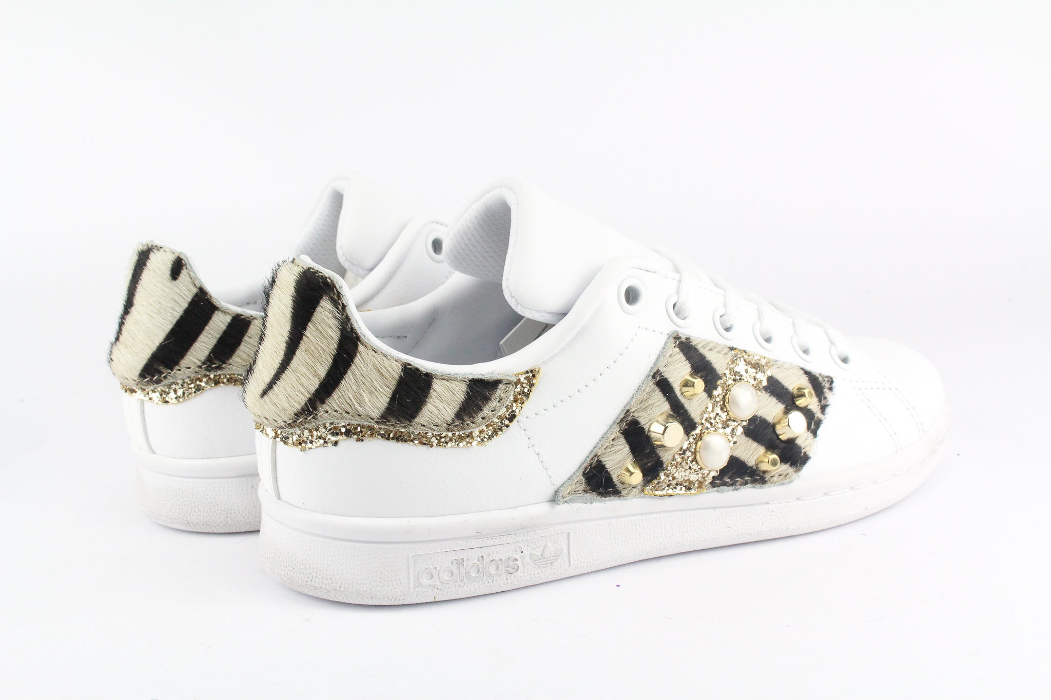 Adidas Stan Smith Zebrate Glitter &amp; Studs