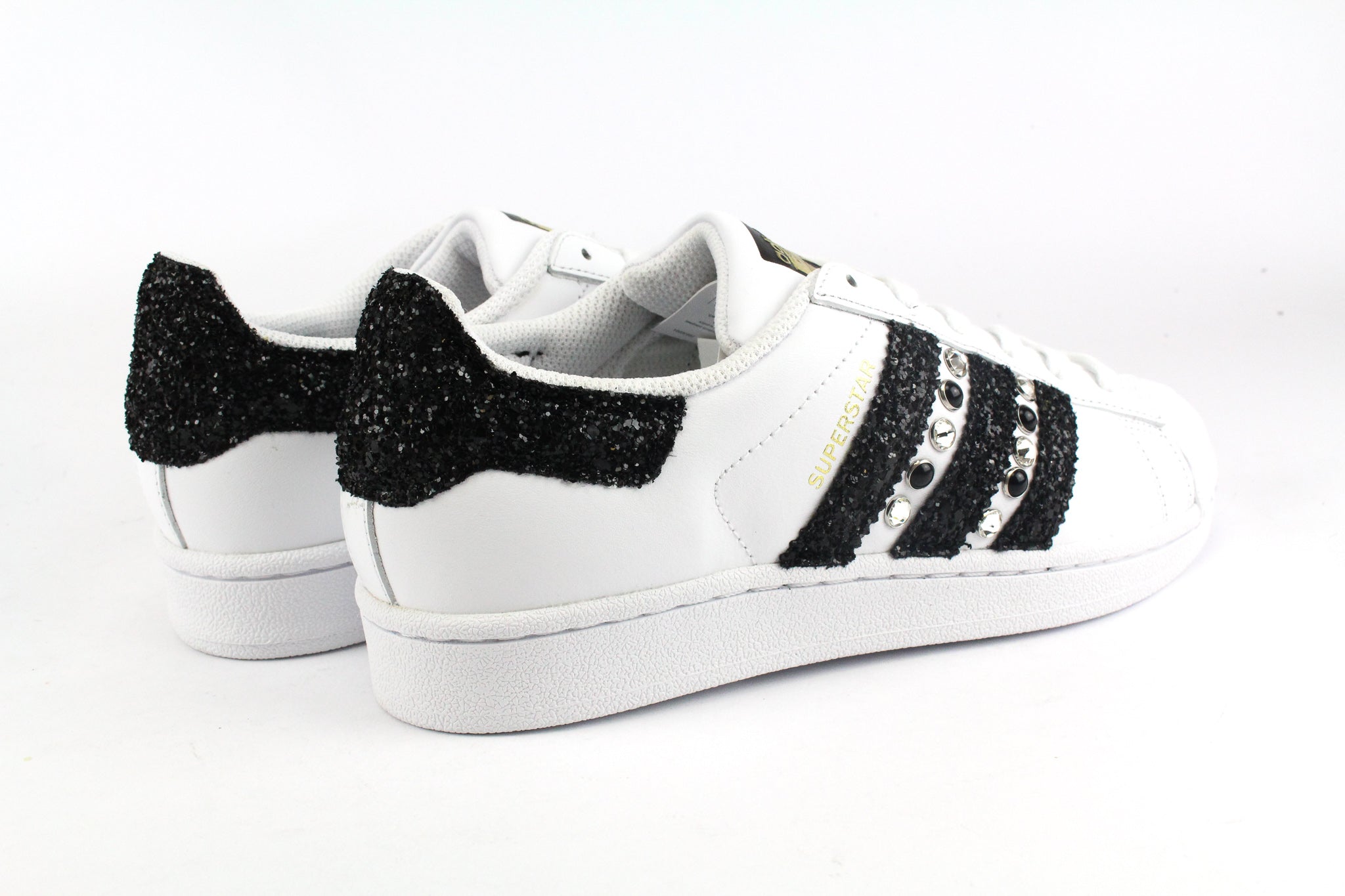 Adidas Superstar Black Glitter & Strass