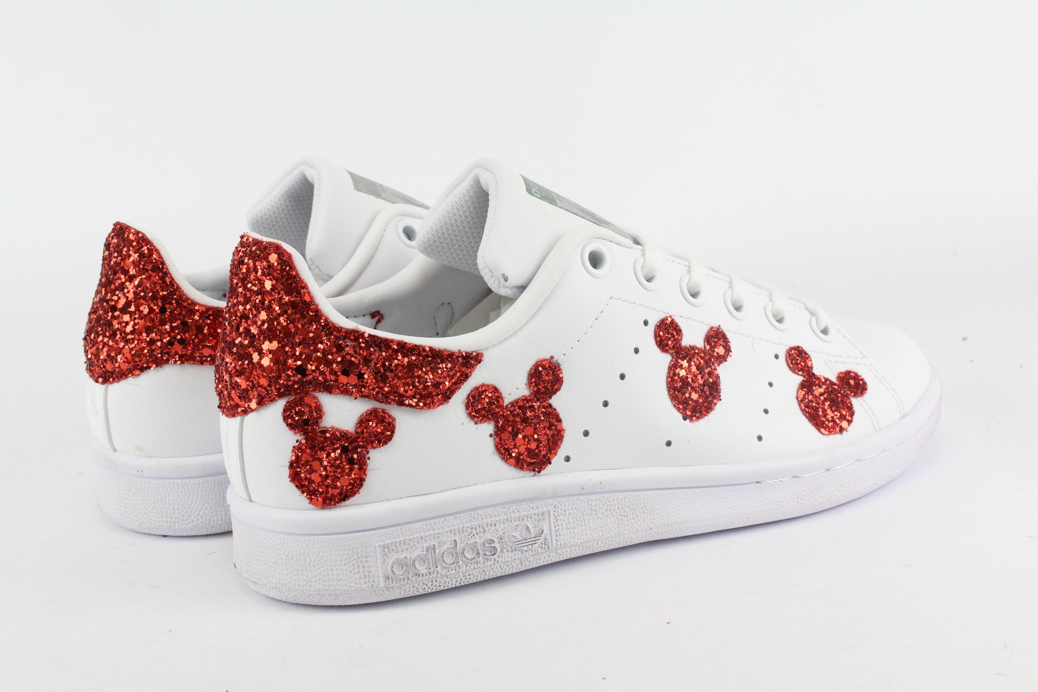 Adidas Stan Smith Mice Red Glitter