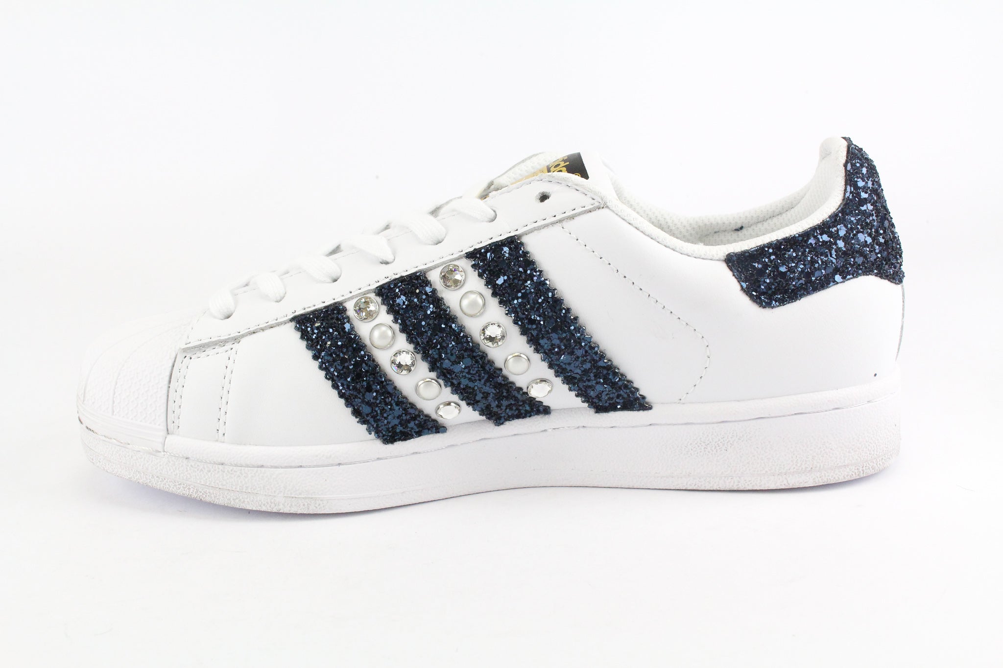 Adidas Superstar Navy Glitter &amp; Strass