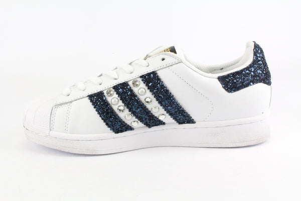 Adidas Superstar Navy Glitter & Strass