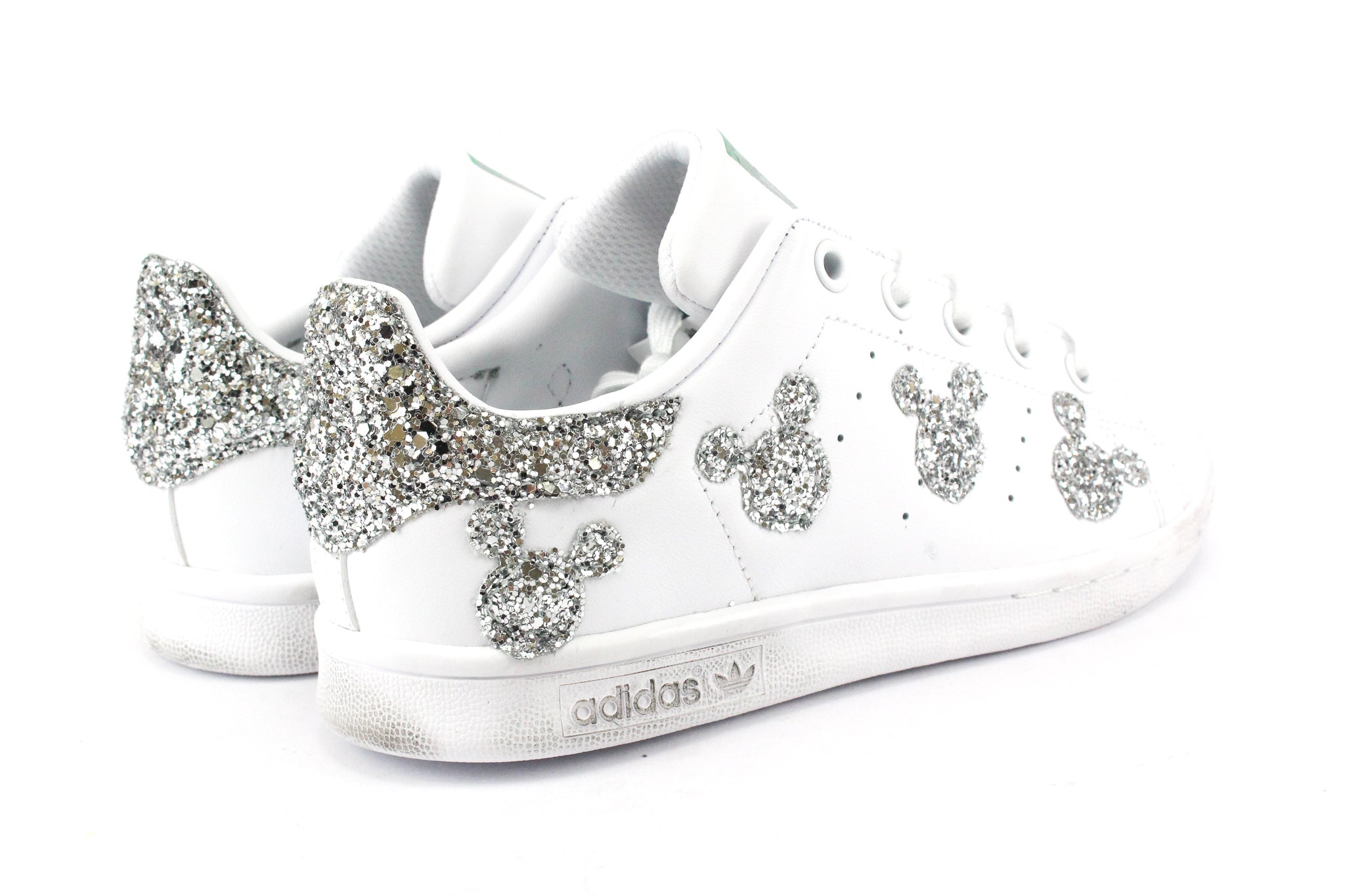 Adidas Stan Smith J Topolini Silver Glitter
