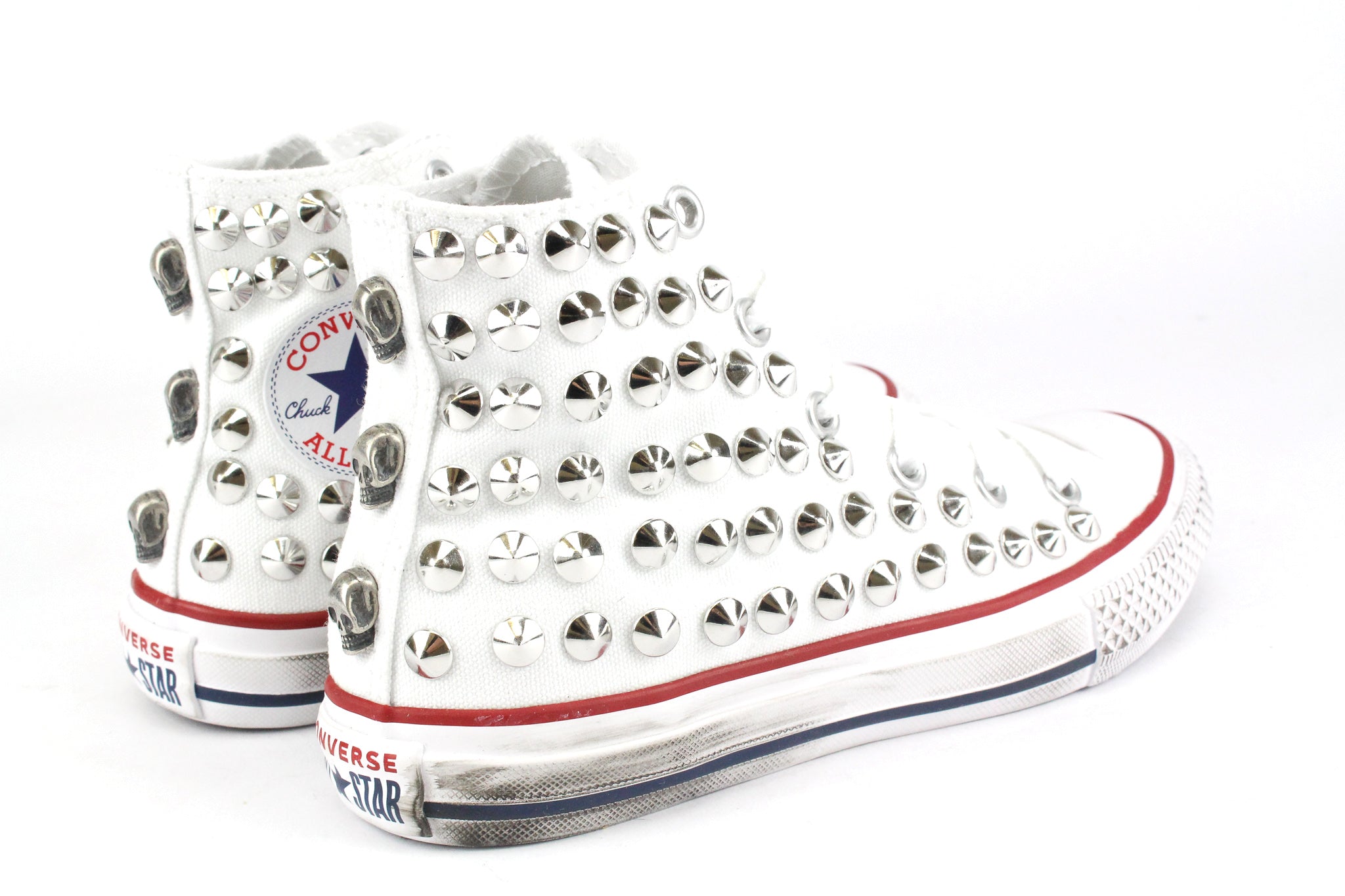 Converse All Star J White Total Studs